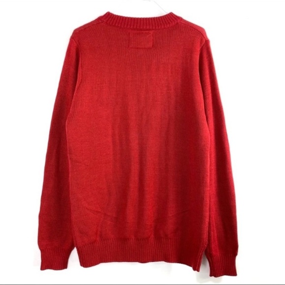 TIPSY Elves Santa with Jesus Egg Nog Christmas Ugly Sweater in Red - Picture 3 of 8